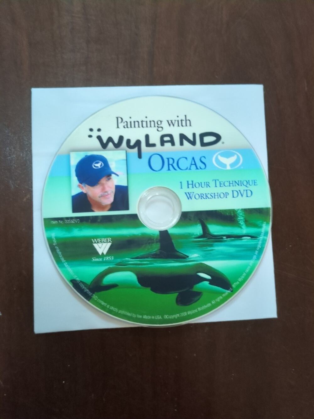 Painting with WYLAND ORCAS 1 HOUR TECHNIQUE WORKSHOP DVD disc only